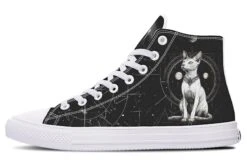 Cosmic Sphynx Cat High Tops -Rogue & Wolf Shop HighTops CosmicSphynxCatHighTops 173 23515 Hightop RAW WT STR2