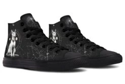 Cosmic Sphynx Cat High Tops -Rogue & Wolf Shop HighTops CosmicSphynxCatHighTops 173 23515 Hightops RAW Blk STR4 NLB
