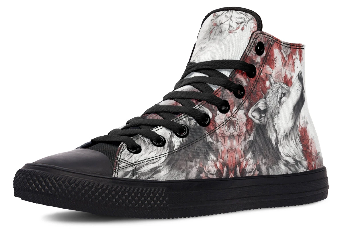 Crimson Wolf High Tops 4 Crimson Wolf High Tops - Image 2