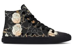 Kintsugi Rose High Tops -Rogue & Wolf Shop HighTops KintsugiRoseHighTops 173 23420 Hightop RAW Blk STR3