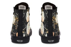 Kintsugi Rose High Tops -Rogue & Wolf Shop HighTops KintsugiRoseHighTops 173 23420 Hightop RAW Blk STR8
