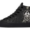 Moonbound Wolf High Tops -Rogue & Wolf Shop HighTops MoonboundWolfHighTops 173 76079 Hightop RAW Blk STR2