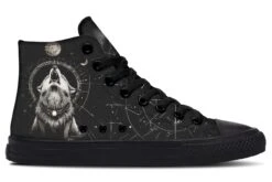 Moonbound Wolf High Tops -Rogue & Wolf Shop HighTops MoonboundWolfHighTops 173 76079 Hightop RAW Blk STR3