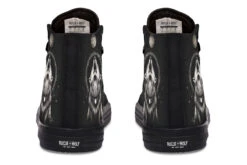 Moonbound Wolf High Tops -Rogue & Wolf Shop HighTops MoonboundWolfHighTops 173 76079 Hightop RAW Blk STR8