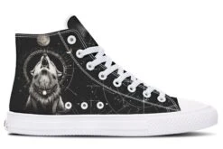 Moonbound Wolf High Tops -Rogue & Wolf Shop HighTops MoonboundWolfHighTops 173 76079 Hightop RAW WT STR3