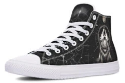 Moonbound Wolf High Tops -Rogue & Wolf Shop HighTops MoonboundWolfHighTops 173 76079 Hightops RAW WT STR1 NLB