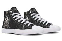 Moonbound Wolf High Tops -Rogue & Wolf Shop HighTops MoonboundWolfHighTops 173 76079 Hightops RAW WT STR4 NLB