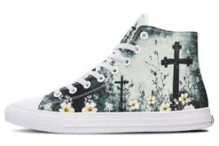 Mourning Petals High Tops -Rogue & Wolf Shop HighTops MourningPetalsHighTops 173 49115 Hightop RAW WT STR2