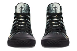 Mourning Petals High Tops -Rogue & Wolf Shop HighTops MourningPetalsHighTops 173 49115 Hightops RAW Blk STR6 NLB