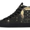 Mystic Cat High Tops -Rogue & Wolf Shop HighTops MysticCatHighTops 173 76077 Hightop RAW Blk STR2
