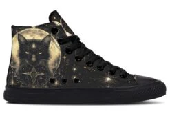 Mystic Cat High Tops -Rogue & Wolf Shop HighTops MysticCatHighTops 173 76077 Hightop RAW Blk STR3