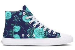 Ocean Rose Romance High Tops -Rogue & Wolf Shop HighTops OceanRoseRomanceHighTops 173 56946 Hightop RAW WT STR3