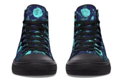 Ocean Rose Romance High Tops -Rogue & Wolf Shop HighTops OceanRoseRomanceHighTops 173 56946 Hightops RAW Blk STR6 NLB