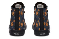 Pumpkin Party High Tops -Rogue & Wolf Shop HighTops PumpkinPartyHighTops 173 38194 Hightop RAW Blk STR8
