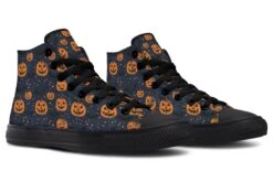 Pumpkin Party High Tops -Rogue & Wolf Shop HighTops PumpkinPartyHighTops 173 38194 Hightops RAW Blk STR4 NLB