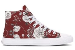 Red Rose Romance High Tops -Rogue & Wolf Shop HighTops RedRoseRomanceHighTops 173 52666 Hightop RAW WT STR3