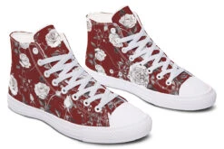 Red Rose Romance High Tops -Rogue & Wolf Shop HighTops RedRoseRomanceHighTops 173 52666 Hightops RAW WT STR5 NLB
