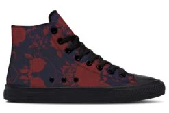 Scarlet Rose Romance High Tops -Rogue & Wolf Shop HighTops ScarletRoseRomanceHighTops 173 56956 Hightop RAW Blk STR3