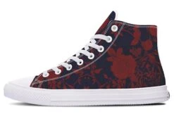 Scarlet Rose Romance High Tops -Rogue & Wolf Shop HighTops ScarletRoseRomanceHighTops 173 56956 Hightop RAW WT STR2