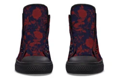 Scarlet Rose Romance High Tops -Rogue & Wolf Shop HighTops ScarletRoseRomanceHighTops 173 56956 Hightops RAW Blk STR7 NLB