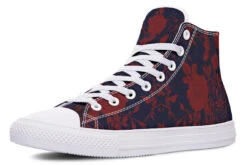 Scarlet Rose Romance High Tops -Rogue & Wolf Shop HighTops ScarletRoseRomanceHighTops 173 56956 Hightops RAW WT STR1 NLB