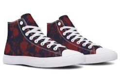 Scarlet Rose Romance High Tops -Rogue & Wolf Shop HighTops ScarletRoseRomanceHighTops 173 56956 Hightops RAW WT STR4 NLB