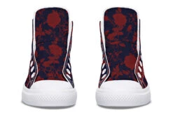 Scarlet Rose Romance High Tops -Rogue & Wolf Shop HighTops ScarletRoseRomanceHighTops 173 56956 Hightops RAW WT STR7 NLB