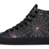 Spiderweb High Tops -Rogue & Wolf Shop HighTops SpiderwebHighTops 173 38196 Hightop RAW Blk STR2