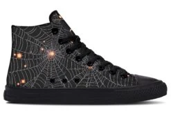 Spiderweb High Tops -Rogue & Wolf Shop HighTops SpiderwebHighTops 173 38196 Hightop RAW Blk STR3