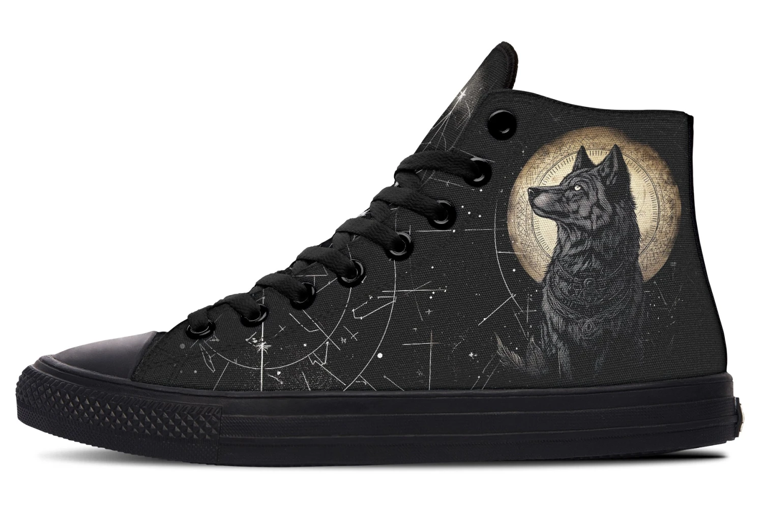 Starlit Wolf High Tops 3 Starlit Wolf High Tops