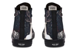 Yule Antlers High Tops -Rogue & Wolf Shop HighTops YuleAntlersHighTops 173 76073 Hightop RAW Blk STR8
