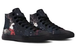 Yule Antlers High Tops -Rogue & Wolf Shop HighTops YuleAntlersHighTops 173 76073 Hightops RAW Blk STR4 NLB