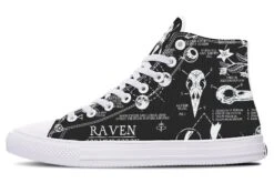 Raven Study High Tops 29 Raven Study High Tops -Rogue & Wolf Shop Hightops RavenStudyhightopsdesigntemplate 173 17397 Hightop RAW WT STR2