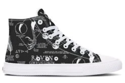 Raven Study High Tops 31 Raven Study High Tops -Rogue & Wolf Shop Hightops RavenStudyhightopsdesigntemplate 173 17397 Hightop RAW WT STR3