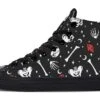Skulls & Crystals High Tops -Rogue & Wolf Shop Hightops SkullsandCrystalshightopsdesigntemplate 173 85191 Hightop RAW Blk STR2