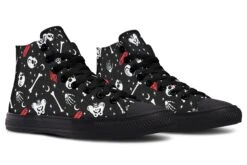 Skulls & Crystals High Tops -Rogue & Wolf Shop Hightops SkullsandCrystalshightopsdesigntemplate 173 85191 Hightops RAW Blk STR4 NLB