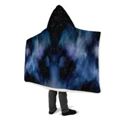 Deep Blue Hooded Blanket -Rogue & Wolf Shop HoodedBlankets DeepBlueHoodedBlanket 173 28406 Hoodedblankets WT STR10 NLB