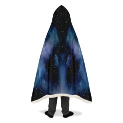 Deep Blue Hooded Blanket -Rogue & Wolf Shop HoodedBlankets DeepBlueHoodedBlanket 173 28406 Hoodedblankets WT STR12 NLB