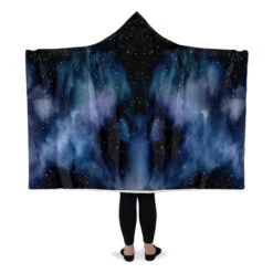 Deep Blue Hooded Blanket -Rogue & Wolf Shop HoodedBlankets DeepBlueHoodedBlanket 173 28406 Hoodedblankets WT STR5 NLB