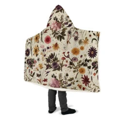 Enchanted Blossoms Hooded Blanket -Rogue & Wolf Shop HoodedBlankets EnchantedBlossomsHoodedBlanket 173 28378 Hoodedblankets WT STR10 NLB