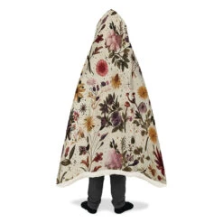 Enchanted Blossoms Hooded Blanket -Rogue & Wolf Shop HoodedBlankets EnchantedBlossomsHoodedBlanket 173 28378 Hoodedblankets WT STR12 NLB