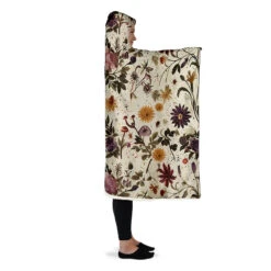 Enchanted Blossoms Hooded Blanket -Rogue & Wolf Shop HoodedBlankets EnchantedBlossomsHoodedBlanket 173 28378 Hoodedblankets WT STR7 NLB