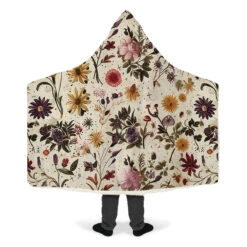 Enchanted Blossoms Hooded Blanket -Rogue & Wolf Shop HoodedBlankets EnchantedBlossomsHoodedBlanket 173 28378 Hoodedblankets WT STR9 NLB