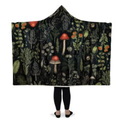 Foraging Hooded Blanket -Rogue & Wolf Shop HoodedBlankets ForagingHoodedBlanket 173 28411 Hoodedblankets WT STR5 NLB