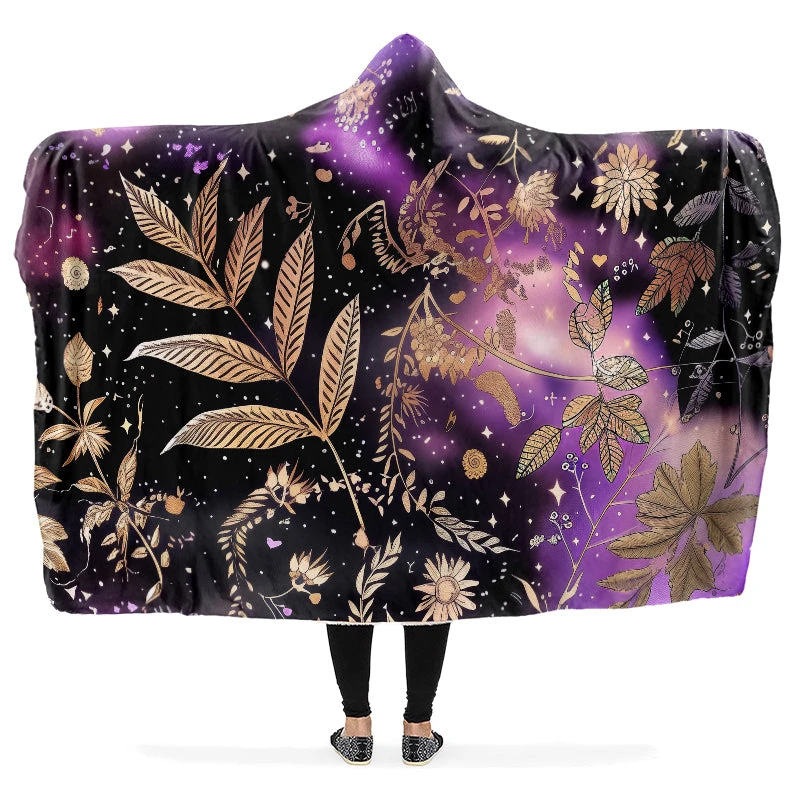 Galactic Bloom Hooded Blanket 3 Galactic Bloom Hooded Blanket