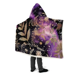 Galactic Bloom Hooded Blanket 23 Galactic Bloom Hooded Blanket -Rogue & Wolf Shop HoodedBlankets GalacticBloomHoodedBlanket 173 28332 Hoodedblankets WT STR10 NLB