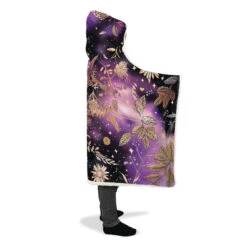 Galactic Bloom Hooded Blanket 24 Galactic Bloom Hooded Blanket -Rogue & Wolf Shop HoodedBlankets GalacticBloomHoodedBlanket 173 28332 Hoodedblankets WT STR11 NLB
