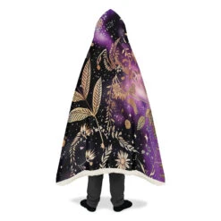 Galactic Bloom Hooded Blanket 25 Galactic Bloom Hooded Blanket -Rogue & Wolf Shop HoodedBlankets GalacticBloomHoodedBlanket 173 28332 Hoodedblankets WT STR12 NLB
