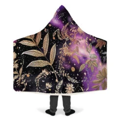 Galactic Bloom Hooded Blanket 22 Galactic Bloom Hooded Blanket -Rogue & Wolf Shop HoodedBlankets GalacticBloomHoodedBlanket 173 28332 Hoodedblankets WT STR9 NLB