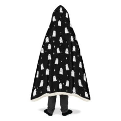Ghost Party Hooded Blanket -Rogue & Wolf Shop HoodedBlankets GhostPartyHoodedBlanket 173 28387 Hoodedblankets WT STR12 NLB